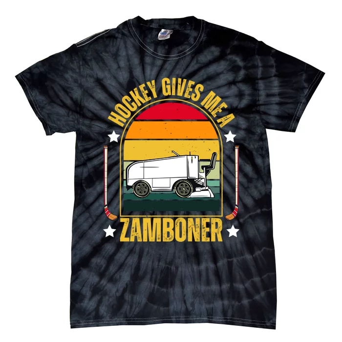 Cool Hockey Gives Me A Zamboner Funny Tie-Dye T-Shirt