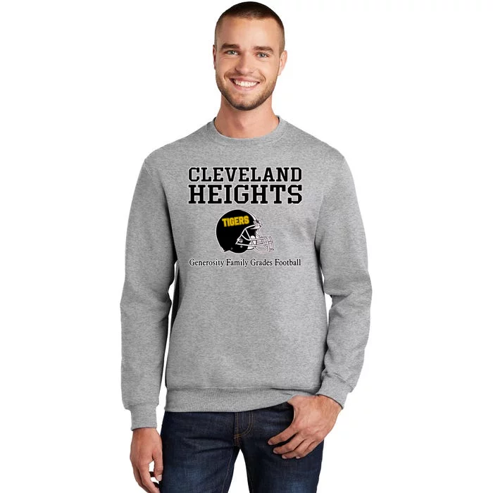 Cleveland Heights Generosity Family Grades Football Tall Sweatshirt