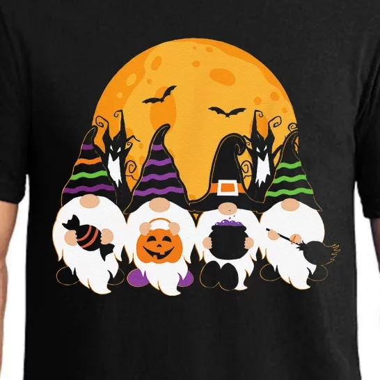 Cute Halloween Gnome Spooky Gardening Trick Or Treat Gift Pajama Set