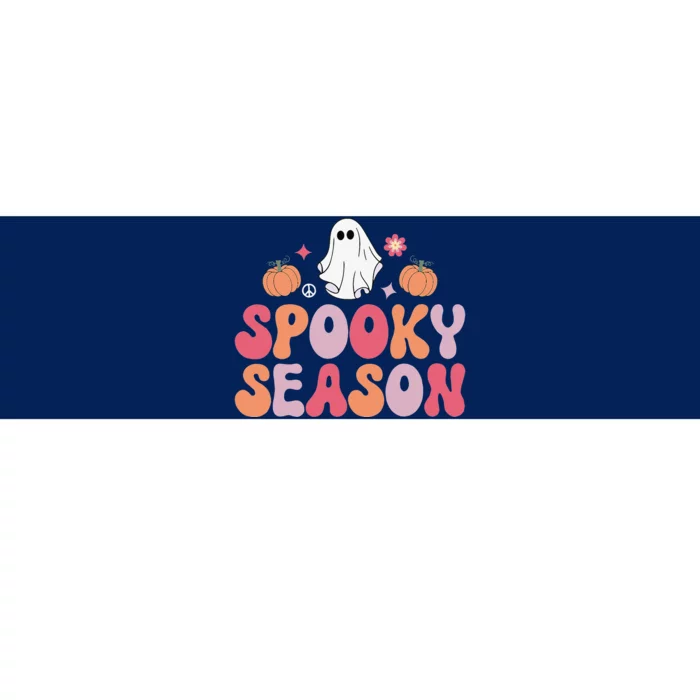 Cute Halloween Groovy Ghost Spooky Season Halloween Costume Bumper Sticker