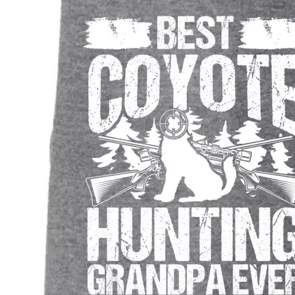 Coyote Hunting Grandpa Hunter Fathers Day Predator Hunting Gift Doggie 3-End Fleece Hoodie