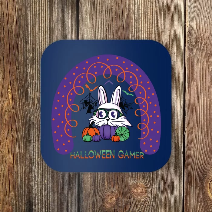 Cute Halloween Gamer Cute Bunny Cute Halloween Rainbow Halloween Pumpkins Coaster