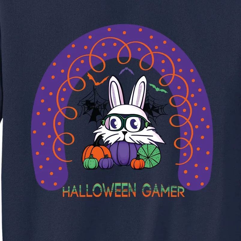 Cute Halloween Gamer Cute Bunny Cute Halloween Rainbow Halloween Pumpkins Tall Sweatshirt