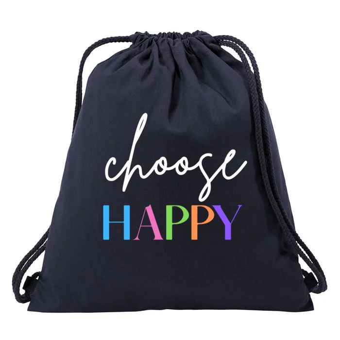 Choose Happy Gift Drawstring Bag