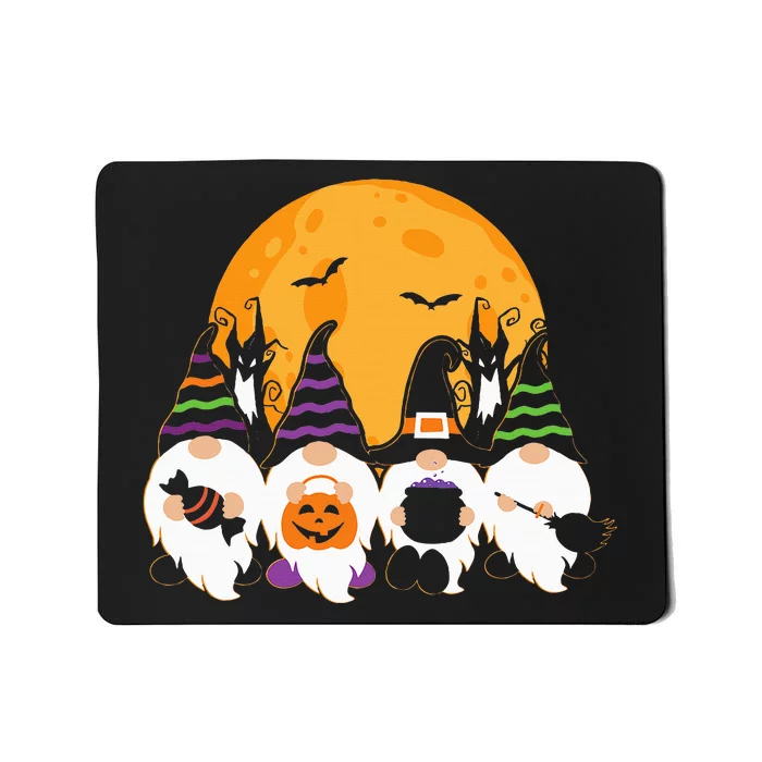 Cute Halloween Gnome Spooky Gardening Trick Or Treat Mousepad