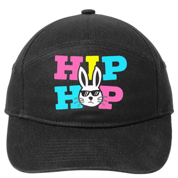 Cool Hip Hop Easter Bunny rabbit eggs month 7-Panel Snapback Hat