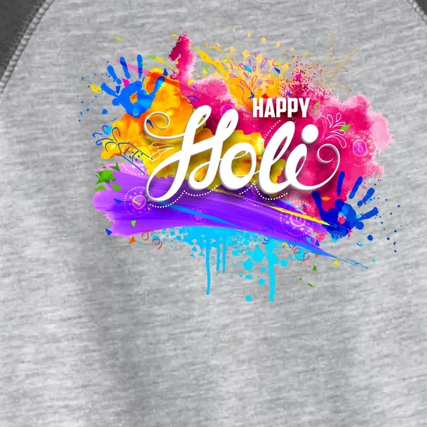 Colorful Happy Holi Celebrate South Asian Indian Hindu Festival Toddler Fine Jersey T-Shirt