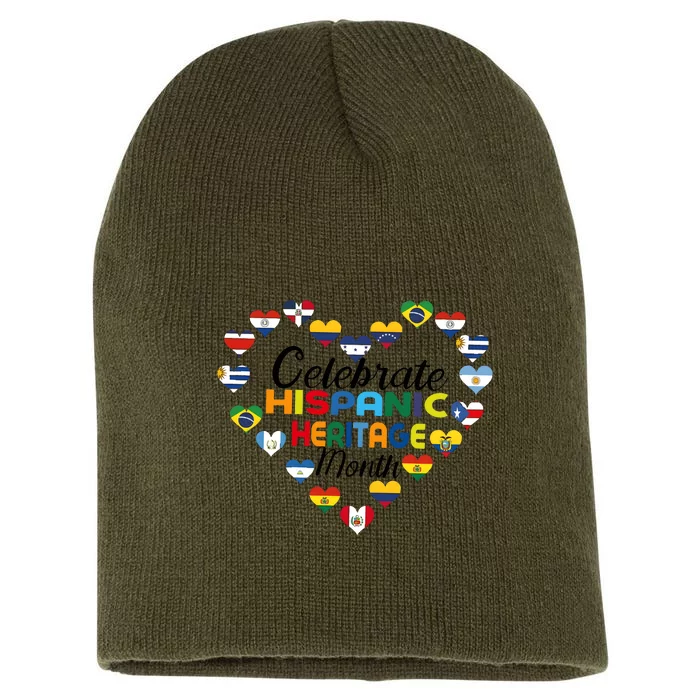 Celebrate Hispanic Heritage Month Short Acrylic Beanie