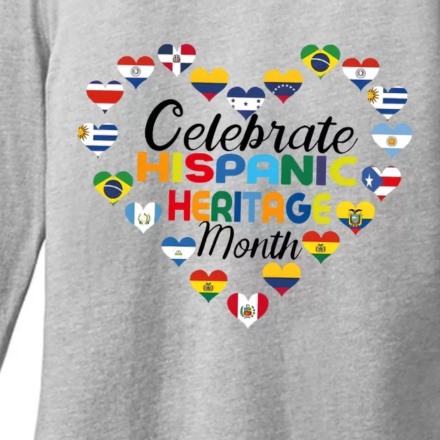 Celebrate Hispanic Heritage Month Womens CVC Long Sleeve Shirt