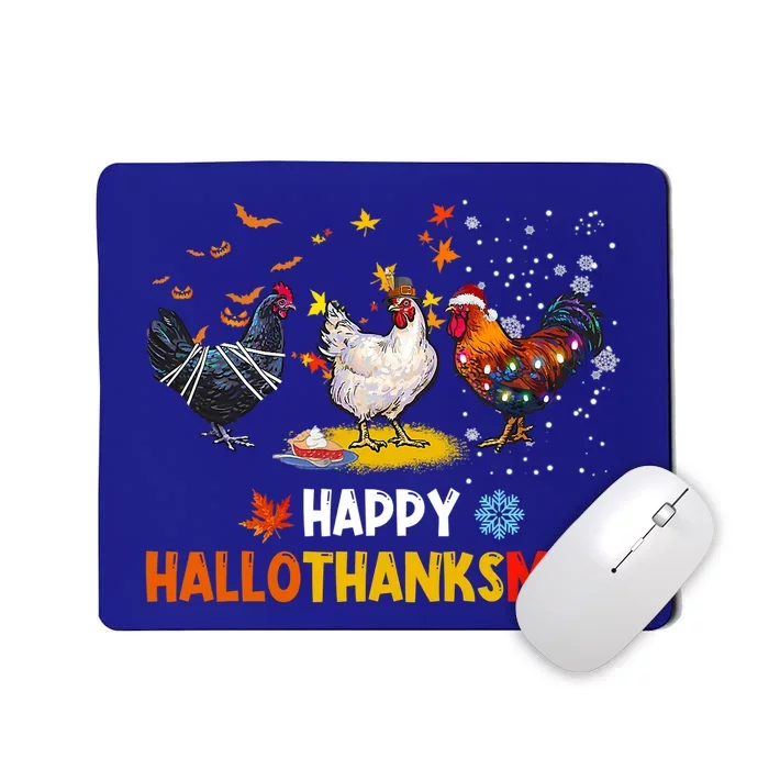 Chicken Halloween Happy Hallothanksmas Autumn Thanksgiving Gift Mousepad