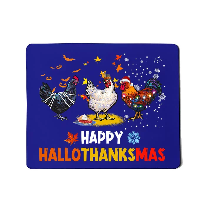 Chicken Halloween Happy Hallothanksmas Autumn Thanksgiving Gift Mousepad