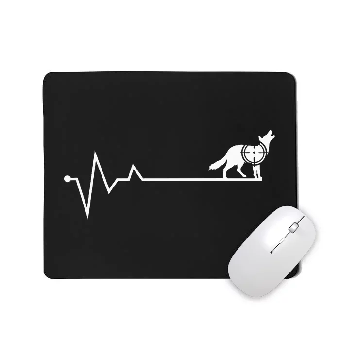 Coyote Hunting Heartbeat Yote Hunter Coyote Mousepad