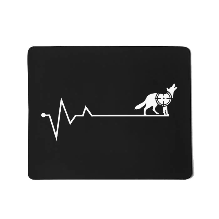 Coyote Hunting Heartbeat Yote Hunter Coyote Mousepad