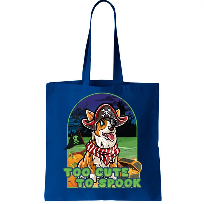 Corgi Happy Halloween Costume Pirate Gift Tote Bag