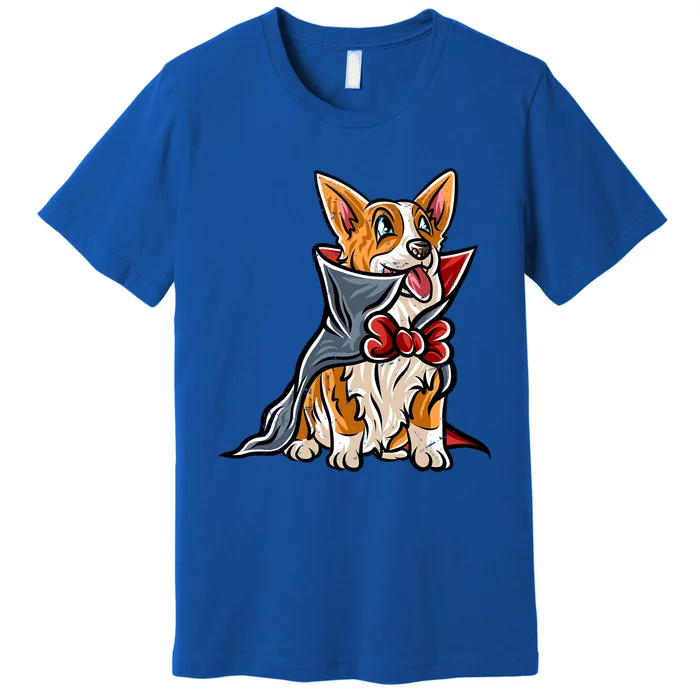 Corgi Happy Halloween Costume Vampire Gift Premium T-Shirt