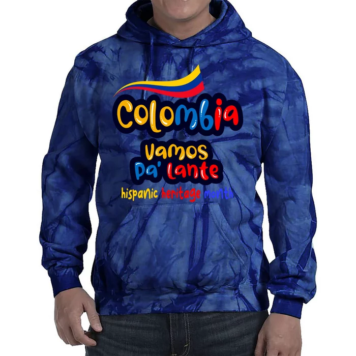 Colombia Hispanic Heritage Tie Dye Hoodie