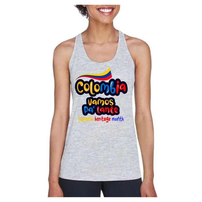 Colombia Hispanic Heritage Women's Racerback Tank