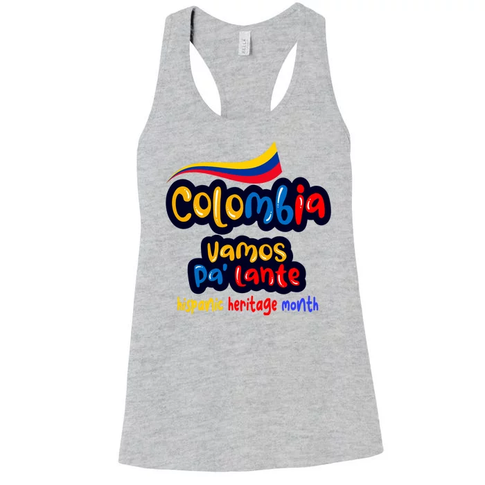 Colombia Hispanic Heritage Women's Racerback Tank