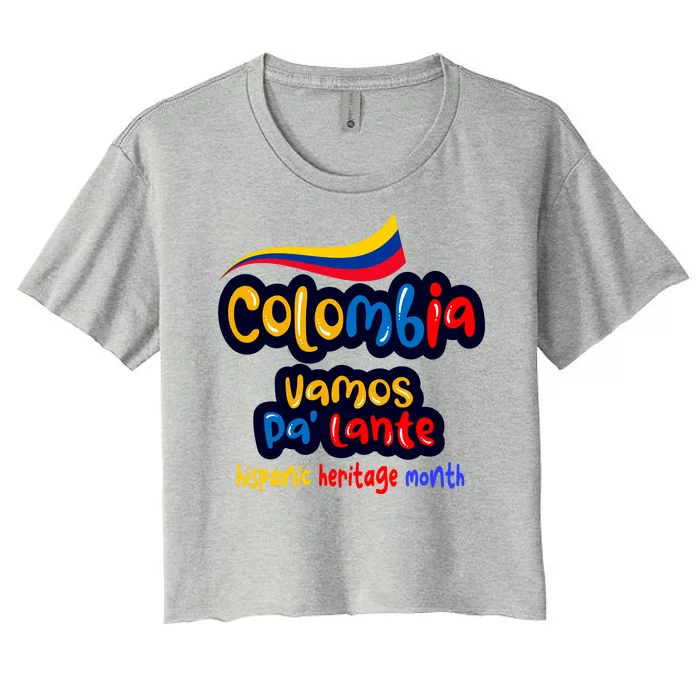 Colombia Hispanic Heritage Women's Crop Top Tee