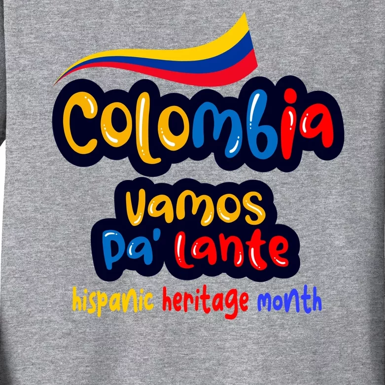 Colombia Hispanic Heritage Kids Long Sleeve Shirt