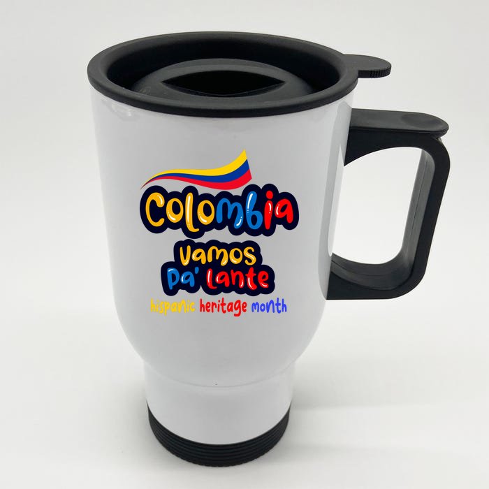 Colombia Hispanic Heritage Front & Back Stainless Steel Travel Mug