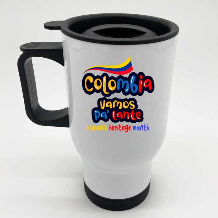 Colombia Hispanic Heritage Front & Back Stainless Steel Travel Mug