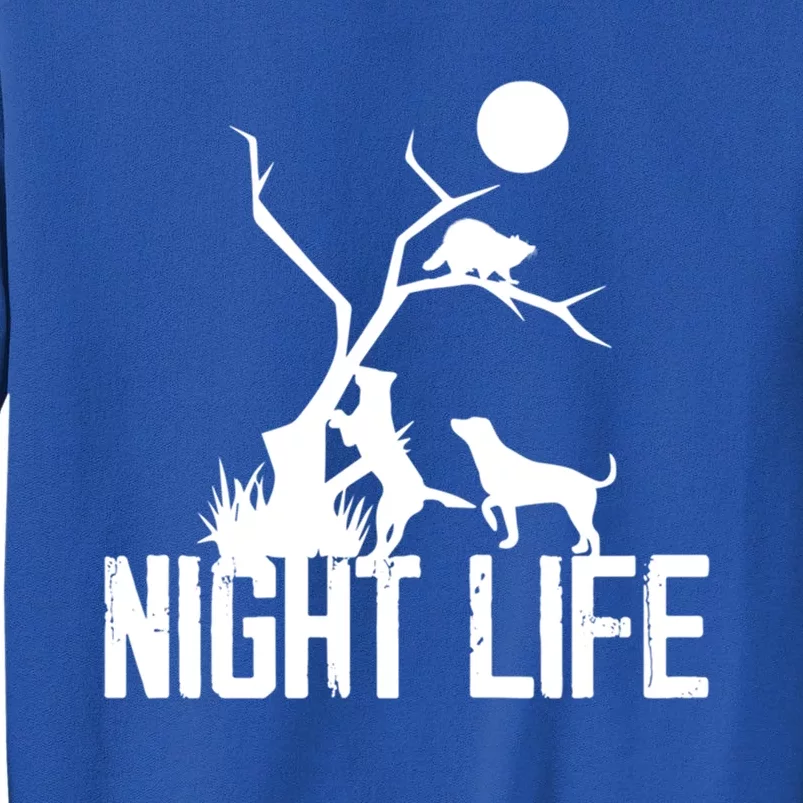 Coon Hound Hunting Night Life Hunting Dog Coon Hunting Funny Gift Sweatshirt