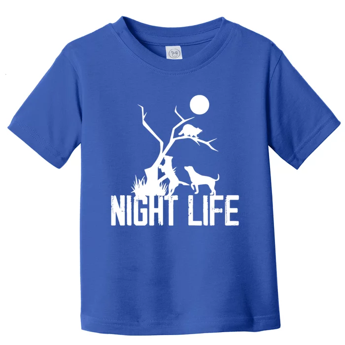 Coon Hound Hunting Night Life Hunting Dog Coon Hunting Funny Gift Toddler T-Shirt