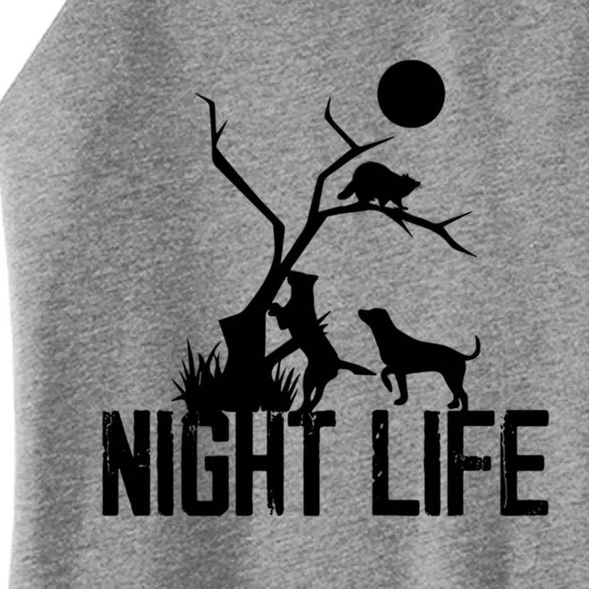 Coon Hound Hunting Night Life Hunting Dog Coon Hunting Funny Gift Women’s Perfect Tri Rocker Tank