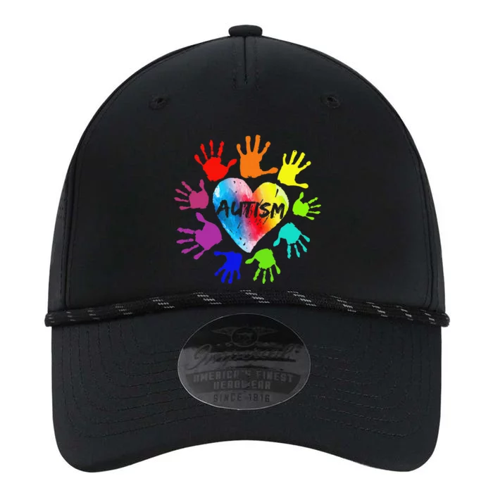 Colorful Heart Hands Autism Awareness Performance The Dyno Cap