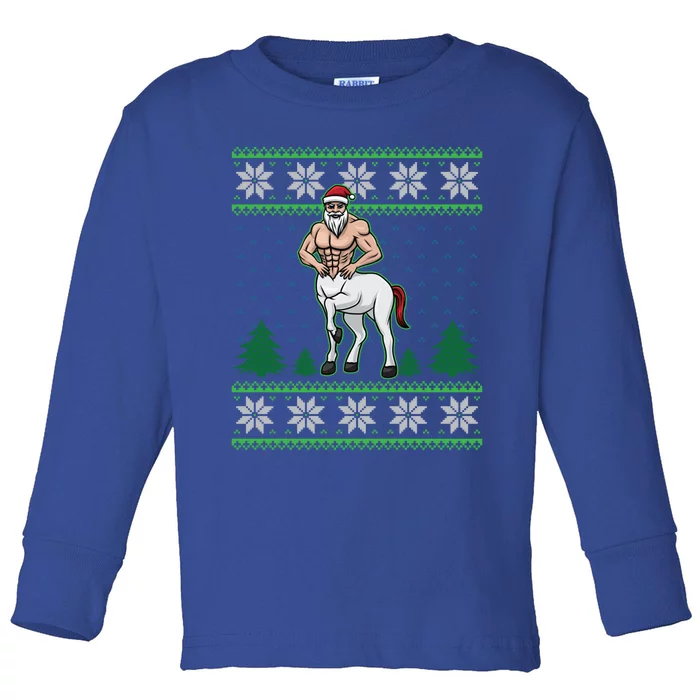 Centaur Half Half Horse Greek Mythology Cool Christmas Gift Toddler Long Sleeve Shirt