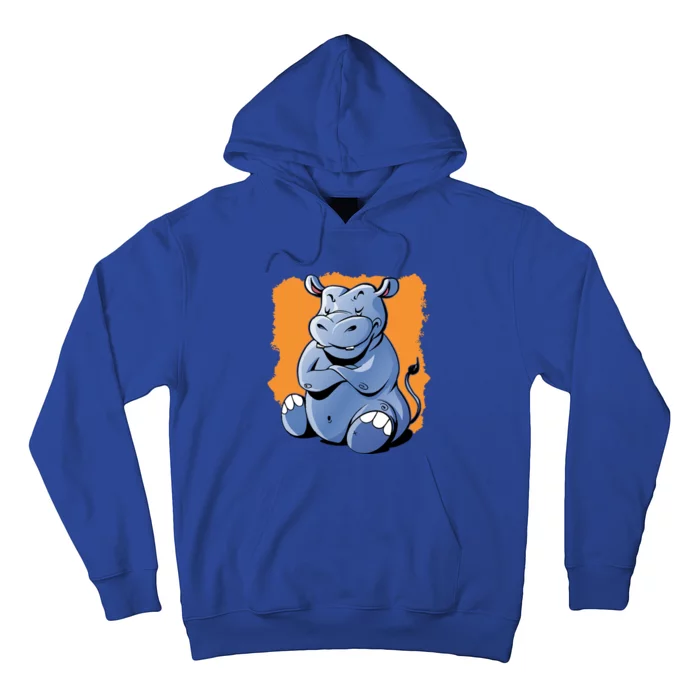 Cartoon Hippopotamus Hippo Cool Gift Hoodie