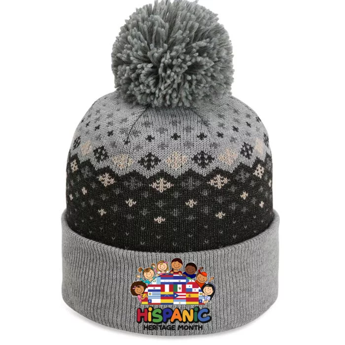 Cute Hispanic Heritage Month The Baniff Cuffed Pom Beanie