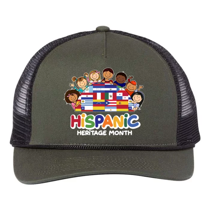 Cute Hispanic Heritage Month Retro Rope Trucker Hat Cap