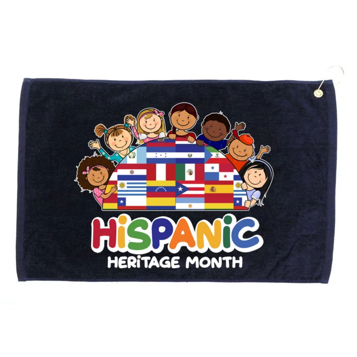 Cute Hispanic Heritage Month Grommeted Golf Towel