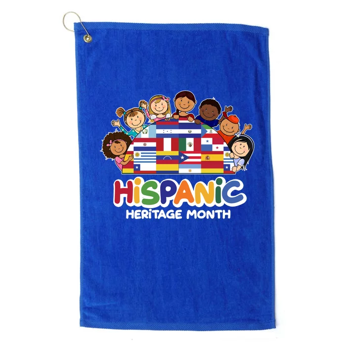 Cute Hispanic Heritage Month Platinum Collection Golf Towel