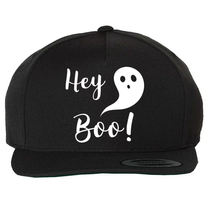 Cute Halloween Hey Boo Gift Wool Snapback Cap