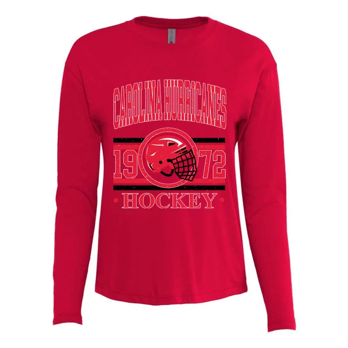 Carolina Hurricanes Hockey Team Supporter Womens Cotton Relaxed Long Sleeve T-Shirt