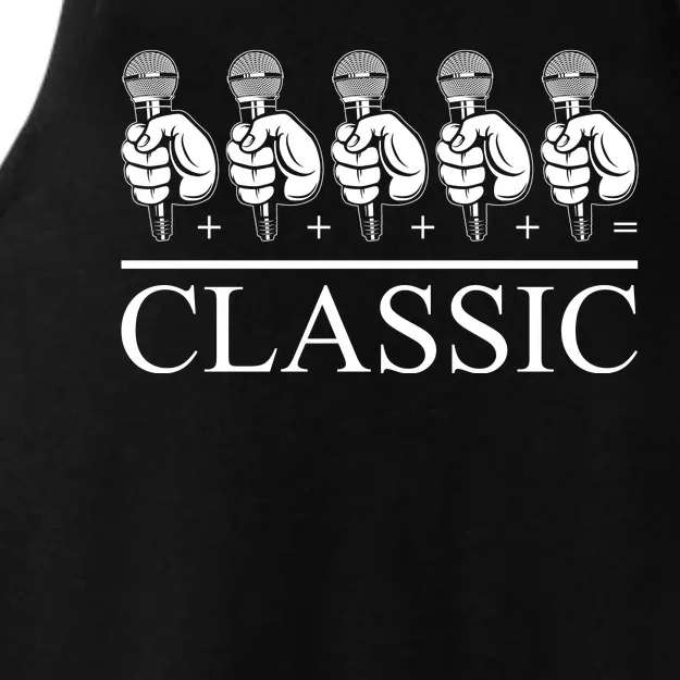 Classic Hip Hop Mic Ladies Tri-Blend Wicking Tank