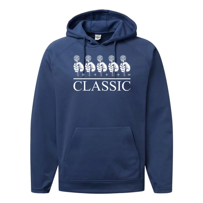 Classic Hip Hop Mic Performance Fleece Hoodie