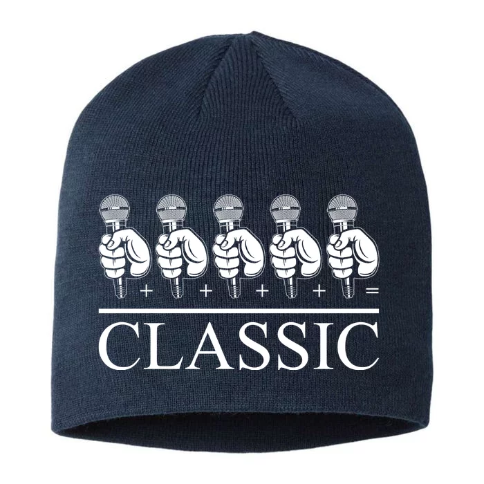 Classic Hip Hop Mic 8 1/2in Sustainable Knit Beanie