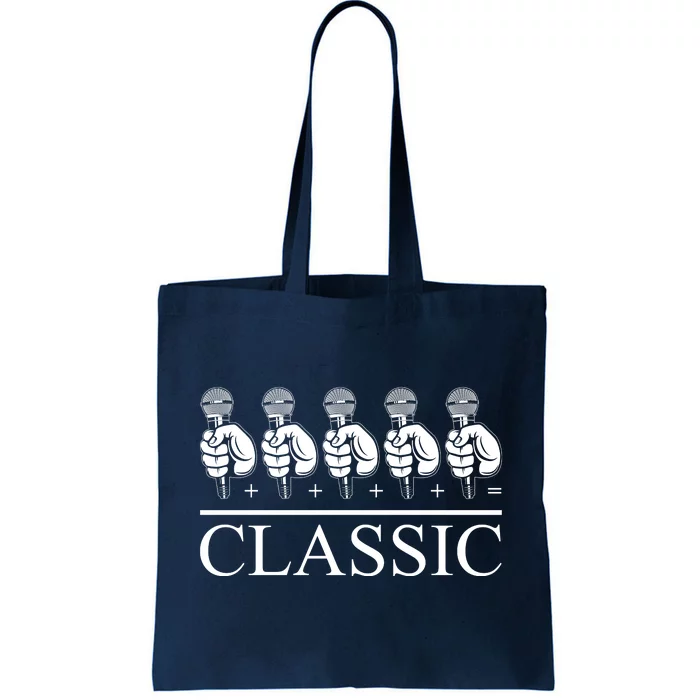 Classic Hip Hop Mic Tote Bag