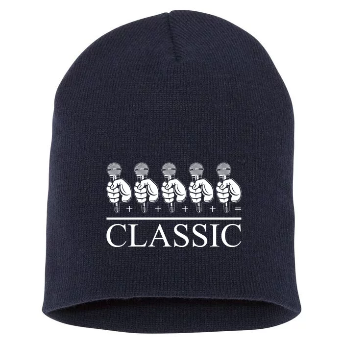 Classic Hip Hop Mic Short Acrylic Beanie