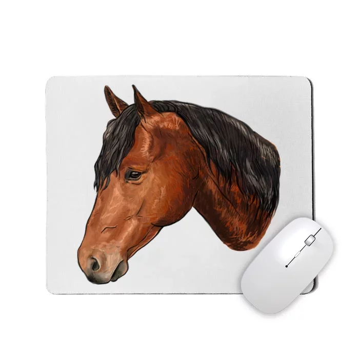 Cute Horse Head Mousepad