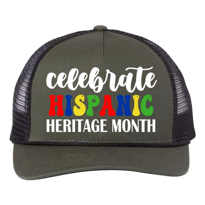 Celebrate Hispanic Heritage Month Retro Rope Trucker Hat Cap