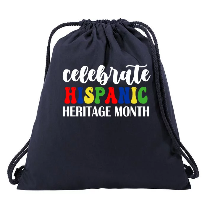 Celebrate Hispanic Heritage Month Drawstring Bag