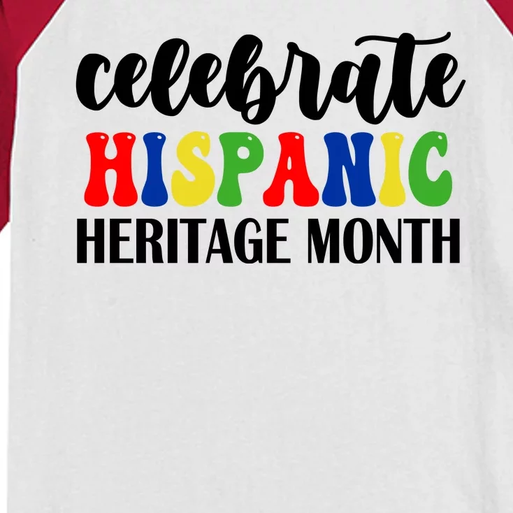 Celebrate Hispanic Heritage Month Kids Colorblock Raglan Jersey