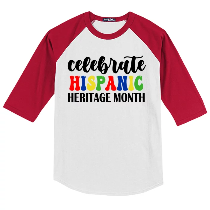 Celebrate Hispanic Heritage Month Kids Colorblock Raglan Jersey