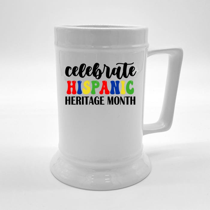 Celebrate Hispanic Heritage Month Front & Back Beer Stein