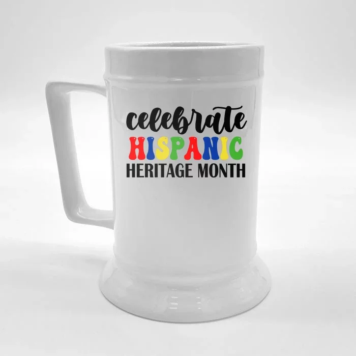 Celebrate Hispanic Heritage Month Front & Back Beer Stein